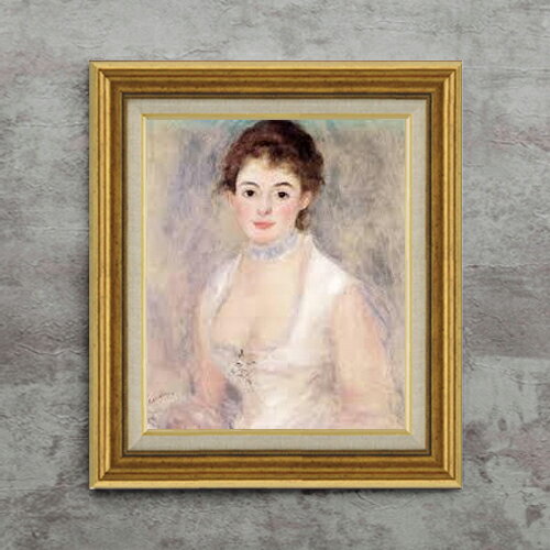 樂天商城 - 【油絵 直筆仕上げ】ルノワール アンリオ夫人 F8 【アップグレード額】 絵画 販売 8号 油彩 風景画 596×522mm 複製画 送料無料 プレゼント ギフト 開店祝い 開業祝い 退職祝い 新築祝い リビング 玄関 モダン アートフレーム 壁掛け