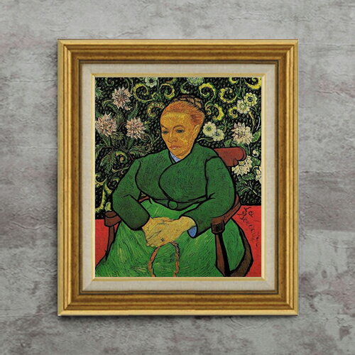 Rakuten - 【油絵 直筆仕上げ】ゴッホ ルーラン夫人ゆりかごを揺らす女 F8 【アップグレード額】 絵画 販売 8号 油彩 風景画 596×522mm 複製画 送料無料 プレゼント ギフト 開店祝い 開業祝い 退職祝い 新築祝い リビング 玄関 モダン アートフレーム 壁掛け
