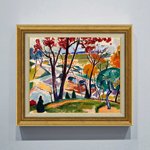 セーイェン Landscape, Bridge, Huntingdon Valley F8  絵画 販売 8号 油彩 抽象画 596×522mm 複製画 送料無料 プレゼント ギフト 開店祝い 開業祝い 退職祝い 新築祝い リビング 玄関 モダン 近代アート 壁掛け