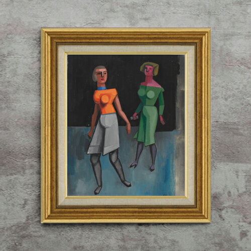 其它 - 【油絵 直筆仕上げ】ウィーナー オネ・ティテル5 F8 【アップグレード額】 絵画 販売 8号 油彩抽象画 596×522mm 複製画 送料無料 プレゼント ギフト 開店祝い 開業祝い 退職祝い 新築祝い リビング 玄関 モダン 近代アート 壁掛け