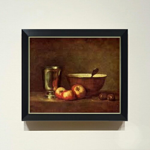 絵自体（キャンバス）の大きさ　455×380mm 表面アクリル透明保護板　額縁吊り紐　付属 ※一部在庫商品は早期出荷可能の場合がございます。 お急ぎに際は別途Eメールにてお問い合わせください。 お問い合わせメールアドレス 　shopmaster@artrest.jp 【留意事項】 ※注文個数によりお届け日が変わることがあります。 ※直筆仕上げ商品のため色彩が若干異なる場合がございますので 予めご了承くださいませ。 絵画 販売 インテリア 油絵 油彩 壁掛け 複製画 風景画 ゴッホ モネ ルノワール その他 静物画 肖像画 アート プレゼント 開業祝い 退職祝い 新築祝い 玄関 リビングアート 風水 縁起 フレーム 贈り物シャルダン 銀のカップ