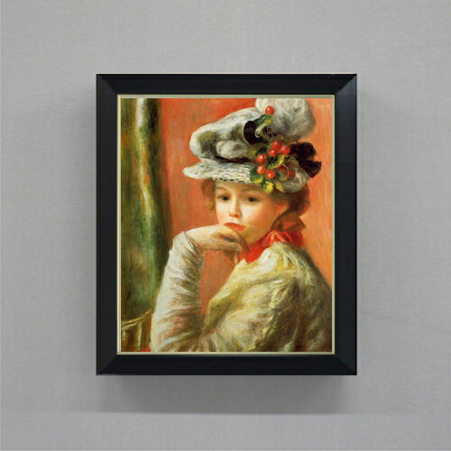 絵自体（キャンバス）の大きさ　455×380mm 表面アクリル透明保護板　額縁吊り紐　付属 ※一部在庫商品は早期出荷可能の場合がございます。 お急ぎに際は別途Eメールにてお問い合わせください。 お問い合わせメールアドレス 　shopmaster@artrest.jp 【留意事項】 ※注文個数によりお届け日が変わることがあります。 ※直筆仕上げ商品のため色彩が若干異なる場合がございますので 予めご了承くださいませ。 絵画 販売 インテリア 油絵 油彩 壁掛け 複製画 風景画 ゴッホ モネ ルノワール その他 静物画 肖像画 アート プレゼント 開業祝い 退職祝い 新築祝い 玄関 リビングアート 風水 縁起 フレーム 贈り物ルノワール 白い帽子の少女