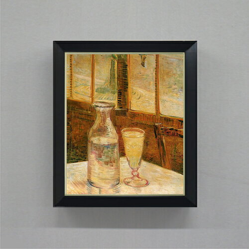 【油絵 直筆仕上げ】ゴッホ アブサンのある静物 F8 【シンプルフレーム】 絵画 販売 8号 油彩 風景画 4..