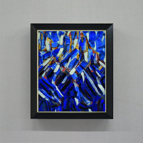 クリスティアン・ロールフス Abstraction (the Blue Mountain) F8  絵画 販売 8号 油彩 抽象画 485×410mm 複製画 送料無料 プレゼント ギフト 開店祝い 開業祝い 退職祝い 新築祝い リビング 玄関 モダン 近代アート 壁掛け