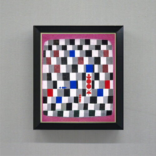 【油絵 直筆仕上げ】パウル・クレー Super-Chess F8 【シンプルフレーム】 絵画 販売 8号 油彩 抽象画 ..