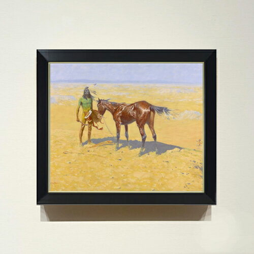 絵自体（キャンバス）の大きさ　455×380mm 表面アクリル透明保護板　額縁吊り紐　付属 ※一部在庫商品は早期出荷可能の場合がございます。 お急ぎに際は別途Eメールにてお問い合わせください。 お問い合わせメールアドレス 　shopmaster@artrest.jp 【留意事項】 ※注文個数によりお届け日が変わることがあります。 ※直筆仕上げ商品のため色彩が若干異なる場合がございますので 予めご了承くださいませ。 絵画 販売 インテリア 油絵 油彩 壁掛け 複製画 風景画 ゴッホ モネ ルノワール その他 静物画 肖像画 アート プレゼント 開業祝い 退職祝い 新築祝い 玄関 リビングアート 風水 縁起 フレーム 贈り物レミントン Ridden