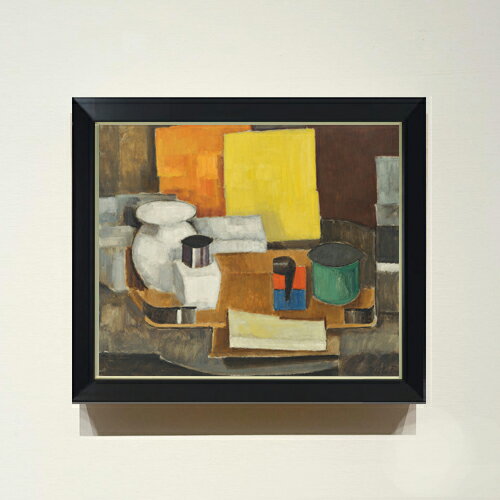 【油絵 直筆仕上げ】フレネ カレ・ジョーヌ F8 【シンプルフレーム】 絵画 販売 8号 油彩 抽象画 485×4..