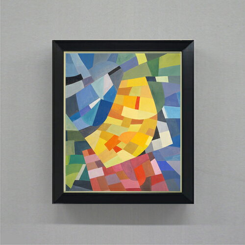 【油絵 直筆仕上げ】フロイントリッヒ コンポジション F8 【シンプルフレーム】 絵画 販売 8号 油彩 抽象画 485×410mm 複製画 送料無料..