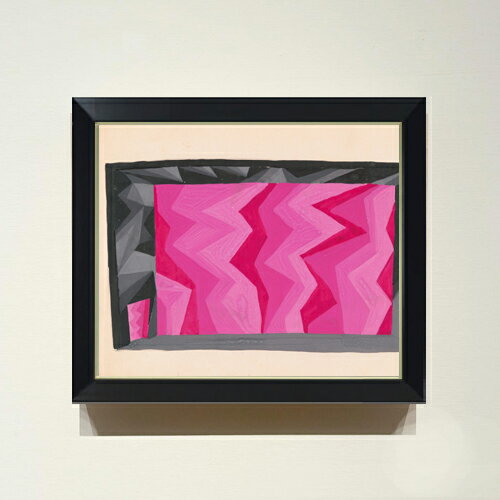 【油絵 直筆仕上げ】ライス 黒フレームのプロセニアムと大胆な色彩装置の劇場デザイン F8 【シンプルフレーム】 絵画 販売 8号 油彩 抽象画 485×410mm 複製画 送料無料 プレゼント ギフト 開店祝い 開業祝い 退職祝い 新築祝い リビング 玄関 モダン 近代アート 壁掛け