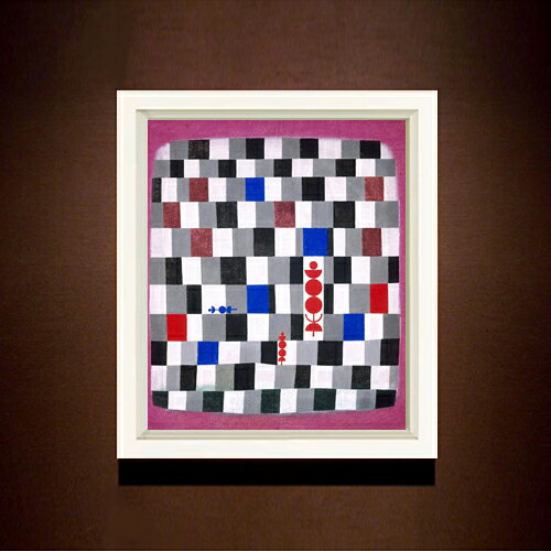 パウル・クレー Super-Chess F8  絵画 販売 8号 油彩 抽象画 485×410mm 複製画 送料無料 プレゼント ギフト 開店祝い 開業祝い 退職祝い 新築祝い リビング 玄関 モダン 近代アート 壁掛け