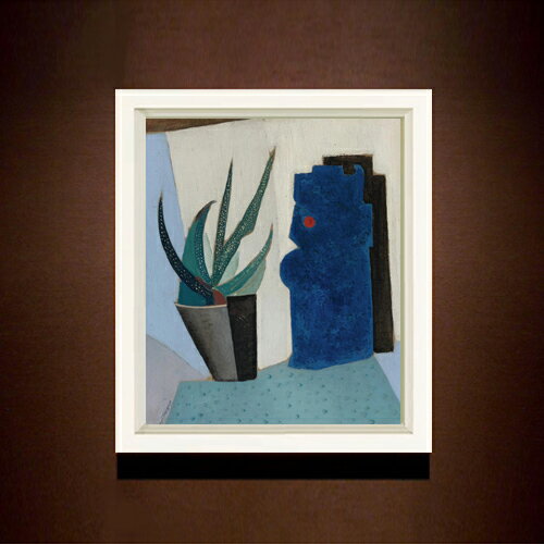 【油絵 直筆仕上げ】サラガ サボテンのある静物画 F8 【シンプルフレーム】 絵画 販売 8号 油彩 抽象画..