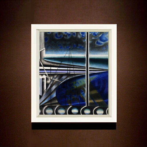 【油絵 直筆仕上げ】ステラ メトロポリタン港 F8 【シンプルフレーム】 絵画 販売 8号 油彩 抽象画 485..