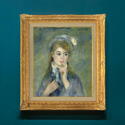 ルノワール 若い娘の肖像 油絵直筆仕上げ　ゴールド額縁 複製画 楽天市場】ルノワール 若い娘の通販