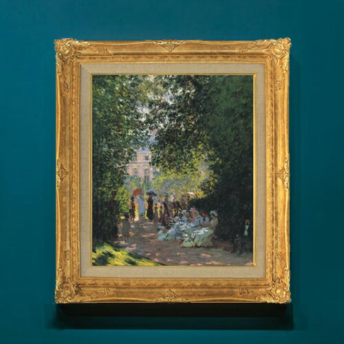 乐天商城 - 【油絵 直筆仕上げ】クロード・モネ モンソー公園2 F8 【アップグレード額】 絵画 販売 8号 油彩 風景画 593×518mm 複製画 送料無料 プレゼント ギフト 開店祝い 開業祝い 退職祝い 新築祝い リビングアートフレーム 壁掛け
