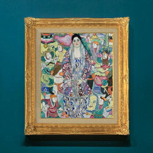 Rakuten - 【油絵 直筆仕上げ】クリムト Portrait of Friedericke Maria Beer F8 【アップグレード額】 絵画 販売 8号 油彩 抽象画 593×518mm 複製画 送料無料 プレゼント ギフト 開店祝い 開業祝い 退職祝い 新築祝い リビングアートフレーム 壁掛け