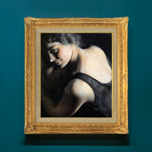 樂天商城 - 【油絵 直筆仕上げ】ジャコモ・バッラ The doubt F8 【アップグレード額】 絵画 販売 8号 油彩 人物画 593×518mm 複製画 送料無料 プレゼント ギフト 開店祝い 開業祝い 退職祝い 新築祝い リビングアートフレーム 壁掛け