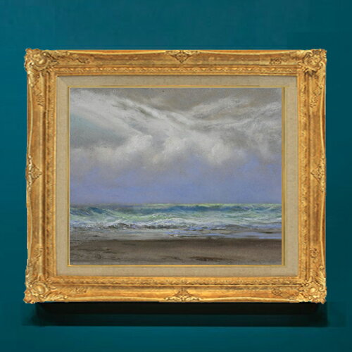 Rakuten - 【油絵 直筆仕上げ】トライオン A Shift of Wind from East to Northwest F8 【アップグレード額】 絵画 販売 8号 油彩 風景画 593×518mm 複製画 送料無料 プレゼント ギフト 開店祝い 開業祝い 退職祝い 新築祝い リビングアートフレーム 壁掛け