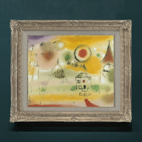 【油絵 直筆仕上げ】パウル・クレー WinterDay,Shortly before Noon F8 【アップグレード額】 絵画 販売 8号 油彩 抽象画 593×518mm 複..