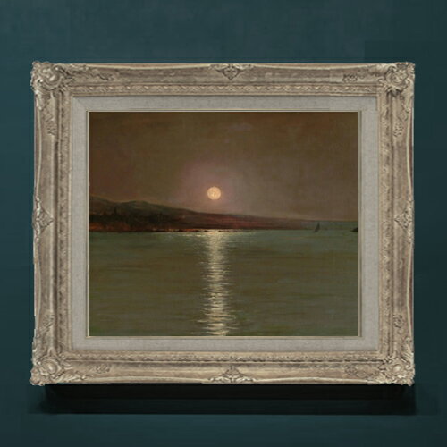 Rakuten - 【油絵 直筆仕上げ】ゾナロ Full Moon F8 【アップグレード額】 絵画 販売 8号 油彩 風景画 593×518mm 複製画 送料無料 プレゼント ギフト 開店祝い 開業祝い 退職祝い 新築祝い リビングアートフレーム 壁掛け