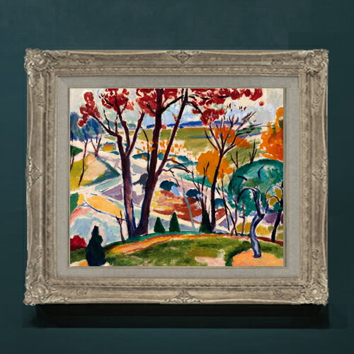 樂天商城 - 【油絵 直筆仕上げ】セーイェン Landscape, Bridge, Huntingdon Valley F8 【アップグレード額】 絵画 販売 8号 油彩 抽象画 593×518mm 複製画 送料無料 プレゼント ギフト 開店祝い 開業祝い 退職祝い 新築祝い リビングアートフレーム 壁掛け