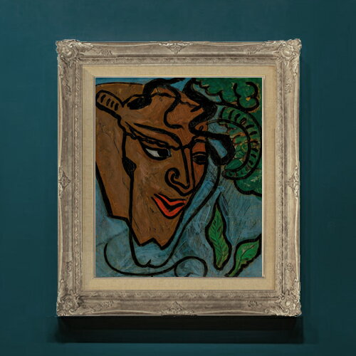 樂天商城 - 【油絵 直筆仕上げ】ピカビア テット・ド・フォーヌ F8 【アップグレード額】 絵画 販売 8号 油彩 抽象画 593×518mm 複製画 送料無料 プレゼント ギフト 開店祝い 開業祝い 退職祝い 新築祝い リビングアートフレーム 壁掛け