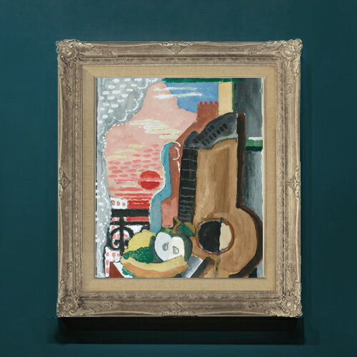 マルクーシス Nature Morte Devant La Fentre F8  絵画 販売 8号 油彩 抽象画 593×518mm 複製画 送料無料 プレゼント ギフト 開店祝い 開業祝い 退職祝い 新築祝い リビングアートフレーム 壁掛け