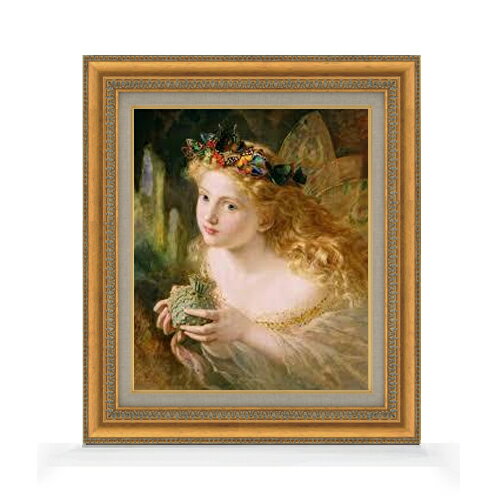 【油絵 直筆仕上げ】ソフィー・アンダーソン フェアリー F8 【額入り】 絵画 販売 8号 油彩 風景画 602..