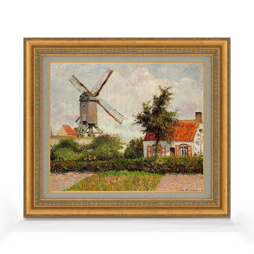 絵自体（キャンバス）の大きさ　455×380mm 表面アクリル透明保護板　額縁吊り紐　付属 ※一部在庫商品は早期出荷可能の場合がございます。 お急ぎに際は別途Eメールにてお問い合わせください。 お問い合わせメールアドレス 　shopmaster@artrest.jp 【留意事項】 ※注文個数によりお届け日が変わることがあります。 ※直筆仕上げ商品のため色彩が若干異なる場合がございますので 予めご了承くださいませ。 絵画 販売 インテリア 油絵 油彩 壁掛け 複製画 風景画 ゴッホ モネ ルノワール その他 静物画 肖像画 アート プレゼント 開業祝い 退職祝い 新築祝い 玄関 リビングアート 風水 縁起 フレーム 贈り物ピサロ Windmill