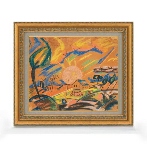 【油絵 直筆仕上げ】ザイヴェルト モーゲンアウフデムランド F8 【額入り】 絵画 販売 8号 油彩 抽象画..