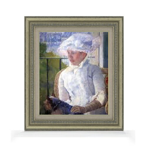 人物画 - 【油絵 直筆仕上げ】メアリー・カサット young girl at a window F8 【額入り】 絵画 販売 8号 油彩 風景画 602×528mm 複製画 送料無料 プレゼント ギフト 開店祝い 開業祝い 退職祝い 新築祝い リビング 玄関 モダン アートフレーム 壁掛け