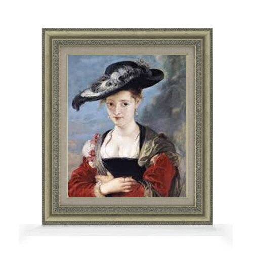 【油絵 直筆仕上げ】ルーベンス シュザンヌ・フールマンの肖像 F8 【額入り】 絵画 販売 8号 油彩 風景画 602×528mm 複製画 送料無料 プレゼント ギフト 開店祝い 開業祝い 退職祝い 新築祝い リビング 玄関 モダン アートフレーム 壁掛け