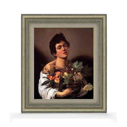 絵自体（キャンバス）の大きさ　455×380mm 表面アクリル透明保護板　額縁吊り紐　付属 ※一部在庫商品は早期出荷可能の場合がございます。 お急ぎに際は別途Eメールにてお問い合わせください。 お問い合わせメールアドレス 　shopmaster@artrest.jp 【留意事項】 ※注文個数によりお届け日が変わることがあります。 ※直筆仕上げ商品のため色彩が若干異なる場合がございますので 予めご了承くださいませ。 絵画 販売 インテリア 油絵 油彩 壁掛け 複製画 風景画 ゴッホ モネ ルノワール その他 静物画 肖像画 アート プレゼント 開業祝い 退職祝い 新築祝い 玄関 リビングアート 風水 縁起 フレーム 贈り物カラヴァッジョ 果物籠を持つ少年