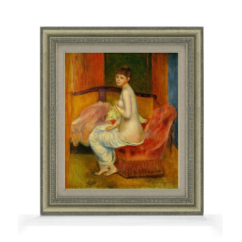 絵自体（キャンバス）の大きさ　455×380mm 表面アクリル透明保護板　額縁吊り紐　付属 ※一部在庫商品は早期出荷可能の場合がございます。 お急ぎに際は別途Eメールにてお問い合わせください。 お問い合わせメールアドレス 　shopmaster@artrest.jp 【留意事項】 ※注文個数によりお届け日が変わることがあります。 ※直筆仕上げ商品のため色彩が若干異なる場合がございますので 予めご了承くださいませ。 絵画 販売 インテリア 油絵 油彩 壁掛け 複製画 風景画 ゴッホ モネ ルノワール その他 静物画 肖像画 アート プレゼント 開業祝い 退職祝い 新築祝い 玄関 リビングアート 風水 縁起 フレーム 贈り物ルノワール 座る裸婦