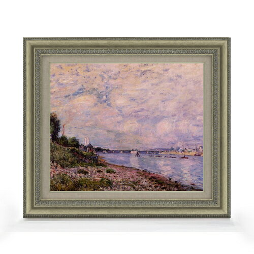 絵自体（キャンバス）の大きさ　455×380mm 表面アクリル透明保護板　額縁吊り紐　付属 ※一部在庫商品は早期出荷可能の場合がございます。 お急ぎに際は別途Eメールにてお問い合わせください。 お問い合わせメールアドレス 　shopmaster@artrest.jp 【留意事項】 ※注文個数によりお届け日が変わることがあります。 ※直筆仕上げ商品のため色彩が若干異なる場合がございますので 予めご了承くださいませ。 絵画 販売 インテリア 油絵 油彩 壁掛け 複製画 風景画 ゴッホ モネ ルノワール その他 静物画 肖像画 アート プレゼント 開業祝い 退職祝い 新築祝い 玄関 リビングアート 風水 縁起 フレーム 贈り物シスレー ブージヴァルの風景