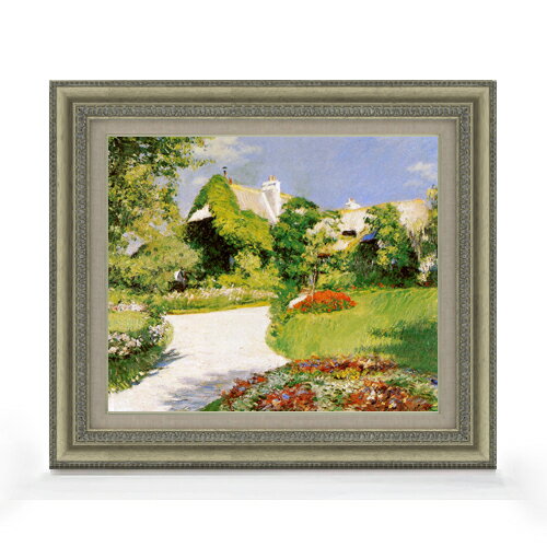 Rakuten - 【油絵 直筆仕上げ】カイユボット トルビルのファーマーズハウス F8 【額入り】 絵画 販売 8号 油彩 風景画 602×528mm 複製画 送料無料 プレゼント ギフト 開店祝い 開業祝い 退職祝い 新築祝い リビング 玄関 モダン アートフレーム 壁掛け