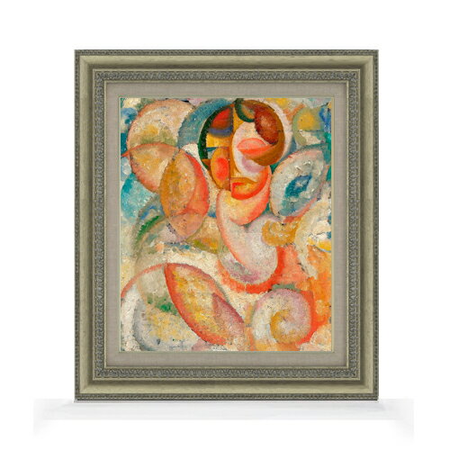 Rakuten - 【油絵 直筆仕上げ】アマデオ・デ・ソウザ・カルドソ Unknown title F8 【額入り】 絵画 販売 8号 油彩 抽象画 602×528mm 複製画 送料無料 プレゼント ギフト 開店祝い 開業祝い 退職祝い 新築祝い リビング 玄関 モダン アートフレーム 壁掛け