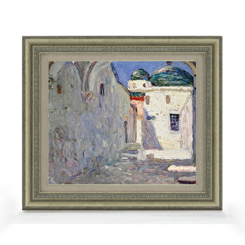 樂天商城 - 【油絵 直筆仕上げ】ワシリー・カンディンスキー Tunis, Strasse (Tunis, Street) F8 【額入り】 絵画 販売 8号 油彩 風景画 602×528mm 複製画 送料無料 プレゼント ギフト 開店祝い 開業祝い 退職祝い 新築祝い リビング 玄関 モダン アートフレーム 壁掛け
