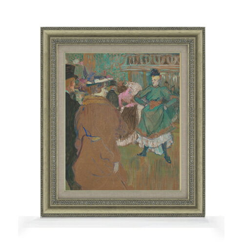 【油絵 直筆仕上げ】ロートレック ムーラン・ルージュのカドリール F8 【額入り】 絵画 販売 8号 油彩 ..
