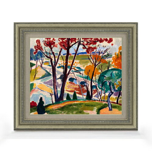 セーイェン Landscape, Bridge, Huntingdon Valley F8  絵画 販売 8号 油彩 抽象画 602×528mm 複製画 送料無料 プレゼント ギフト 開店祝い 開業祝い 退職祝い 新築祝い リビング 玄関 モダン アートフレーム 壁掛け