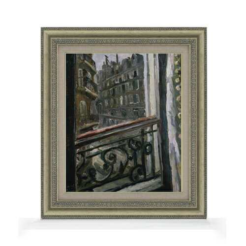 【油絵 直筆仕上げ】小出楢重 パリ・ソンムラールの宿 F8 【額入り】 絵画 販売 8号 油彩 抽象画 602×528mm 複製画 送料無料 プレゼント ギフト 開店祝い 開業祝い 退職祝い 新築祝い リビング 玄関 モダン アートフレーム 壁掛け