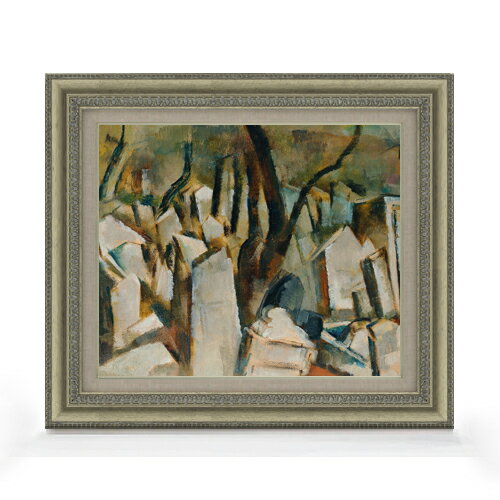 【油絵 直筆仕上げ】ヴァルデック プラハのユダヤ教会 F8 【額入り】 絵画 販売 8号 油彩 風景画 602×528mm 複製画 送料無料 プレゼント ギフト 開店祝い 開業祝い 退職祝い 新築祝い リビング 玄関 モダン アートフレーム 壁掛け