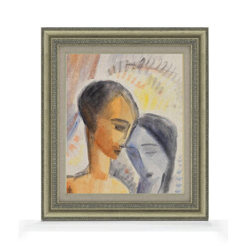 【油絵 直筆仕上げ】ヨハンセン パール（1921） F8 【額入り】 絵画 販売 8号 油彩 抽象画 602×528mm ..