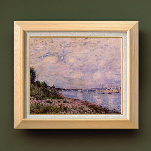 樂天商城 - 【油絵 直筆仕上げ】シスレー ブージヴァルの風景 F8 【額入り】 絵画 販売 8号 油彩 風景画 600×526mm 複製画 送料無料 プレゼント ギフト 開店祝い 開業祝い 退職祝い 新築祝い リビング 玄関 モダン アートフレーム 壁掛け