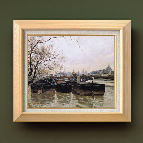 Rakuten - 【油絵 直筆仕上げ】フリット・タヴロー Flooding by the Seine F8 【額入り】 絵画 販売 8号 油彩 風景画 600×526mm 複製画 送料無料 プレゼント ギフト 開店祝い 開業祝い 退職祝い 新築祝い リビング 玄関 モダン アートフレーム 壁掛け