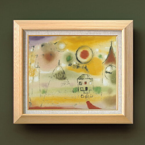 パウル・クレー WinterDay,Shortly before Noon F8  絵画 販売 8号 油彩 抽象画 600×526mm 複製画 送料無料 プレゼント ギフト 開店祝い 開業祝い 退職祝い 新築祝い リビング 玄関 モダン アートフレーム 壁掛け