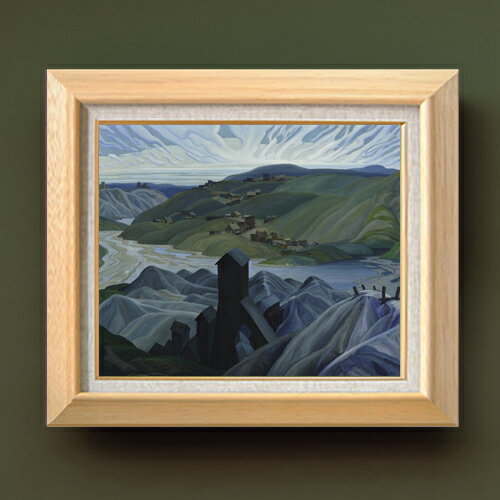 Rakuten - 【油絵 直筆仕上げ】カーマイケル A Northern Silver Mine F8 【額入り】 絵画 販売 8号 油彩 風景画 600×526mm 複製画 送料無料 プレゼント ギフト 開店祝い 開業祝い 退職祝い 新築祝い リビング 玄関 モダン アートフレーム 壁掛け