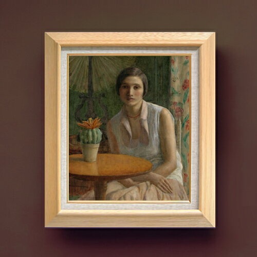 Rakuten - 【油絵 直筆仕上げ】フリージキー Portrait of a Woman F8 【額入り】 絵画 販売 8号 油彩 人物画 600×526mm 複製画 送料無料 プレゼント ギフト 開店祝い 開業祝い 退職祝い 新築祝い リビング 玄関 モダン アートフレーム 壁掛け