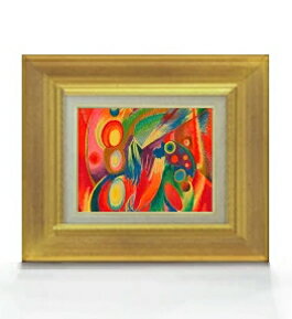 Rakuten - 【油絵直筆 絵画】ウィーナー フィーバー F0サイズ 額入り 【額入り】 絵画 販売 油彩 抽象画 316×271mm 複製画 送料無料 プレゼント ギフト 開店祝い 開業祝い 退職祝い 新築祝い リビング 玄関 モダン アートフレーム 壁掛け