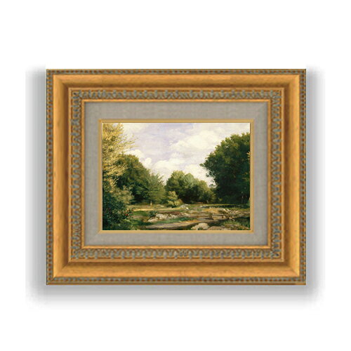 ルノワール A Clearing in the Woods SMサイズ 額入り 油絵直筆仕様げ 372×303mm 額縁ガラス板 ｜ 絵画 アート インテリア 壁掛け複製画
