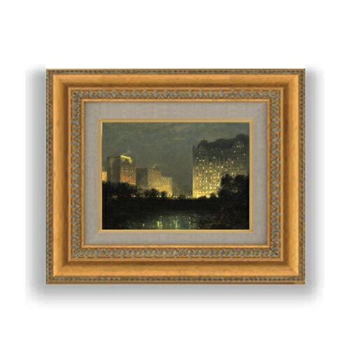 Rakuten - 【油絵 直筆仕上げ】デリック The PlazaWilliam SMサイズ 額入り 油絵直筆仕様げ 372×303mm 額縁ガラス板 ｜ 絵画 アート インテリア 壁掛け複製画